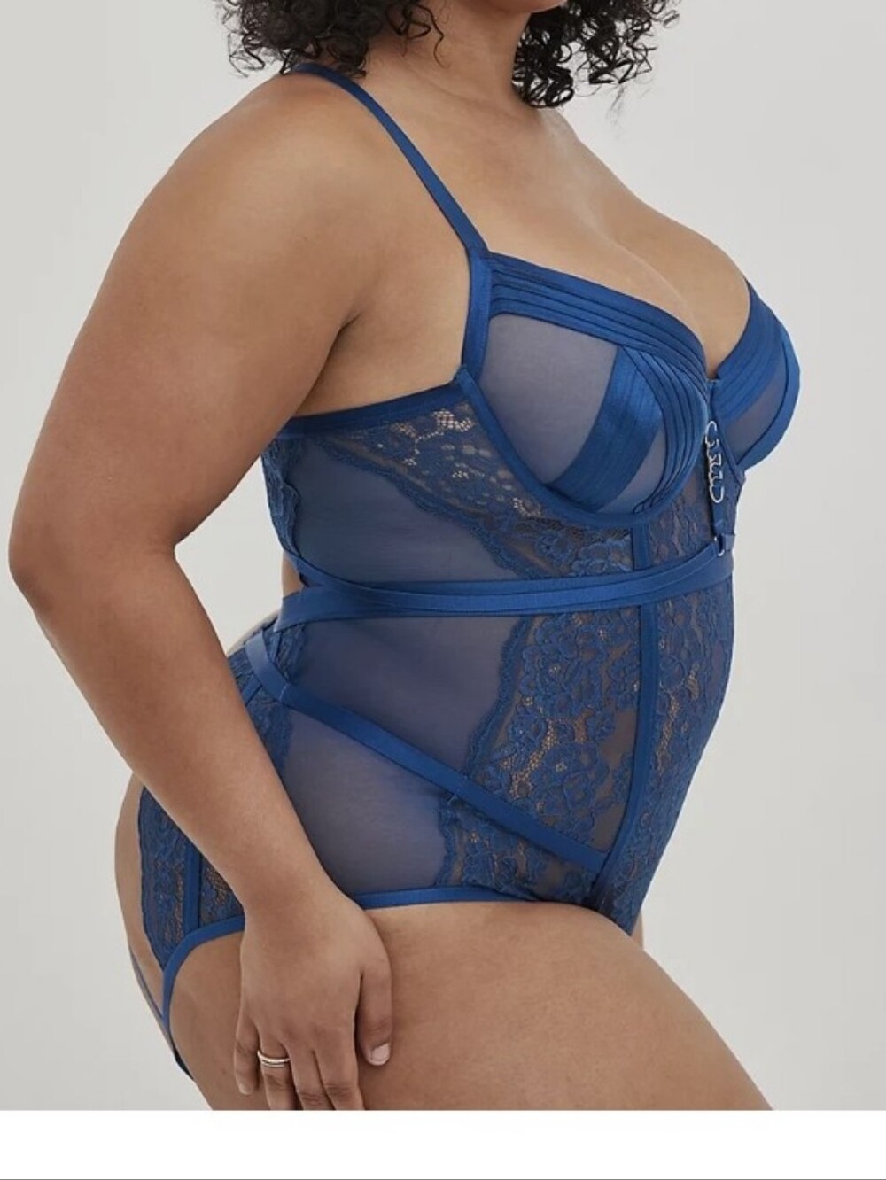 Torrid Red Lace Corset Bodysuit - Picture 2 of 6